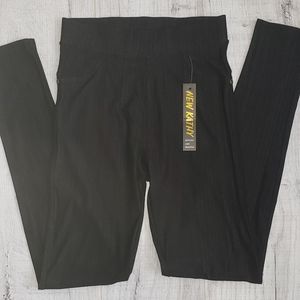 Black casual leggings